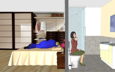Camera da letto troppo vicina al bagno