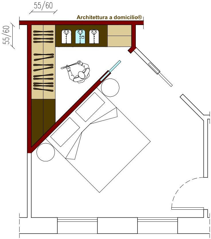 Dimensioni della cabina armadio-Architettura a domicilio®