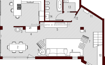 progetto 140 mq