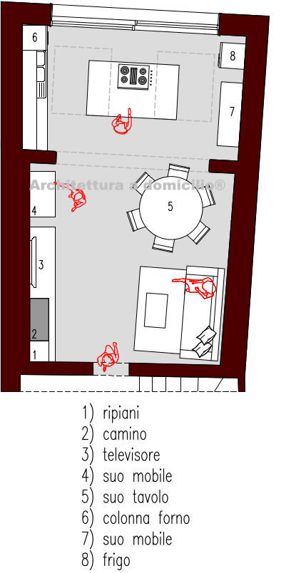 Progetto 40 mq architettura a domicilio® Progetto casa 40 mq