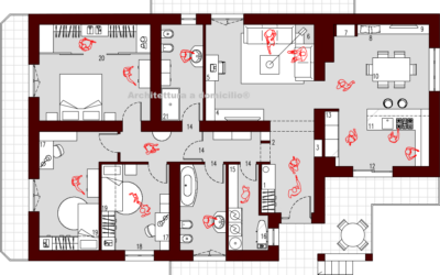 progetto 130 mq