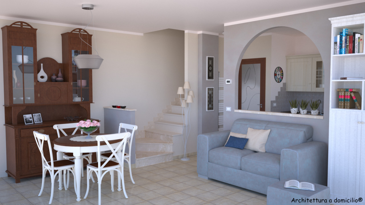 Progetto 25 mq architettura a domicilio® Arredare cucina soggiorno 25 mq