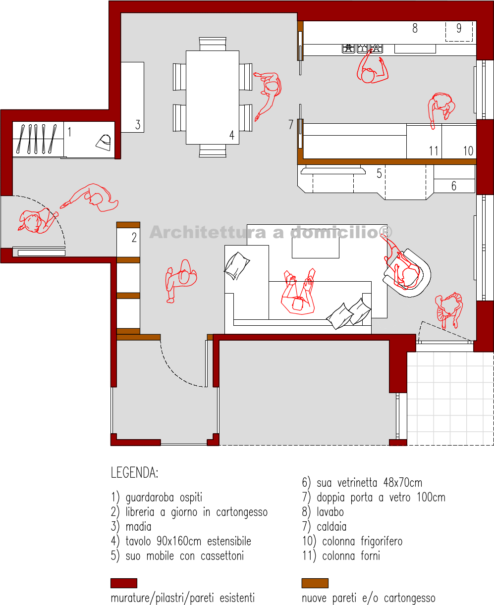 Progetto online 40 mq architettura a domicilio® Progetto casa 40 mq