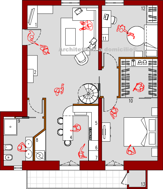 Progetto casa 40 mq. trendy come arredare un monolocale di mq with ... Progetto casa 40 mq
