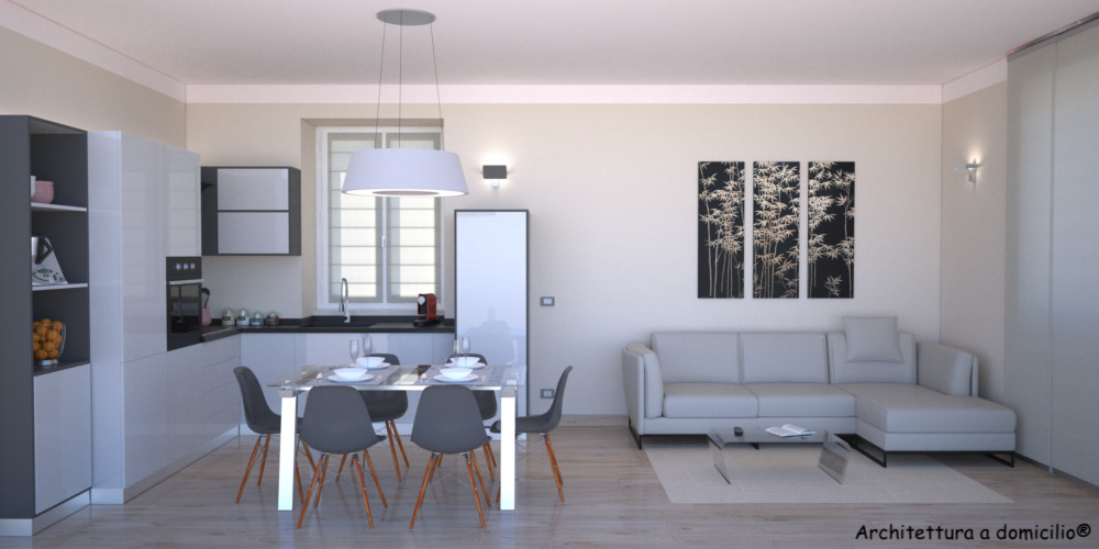 Progetto 70 mq architettura a domicilio® Progetto appartamento 70 mq