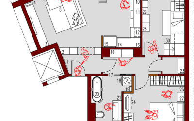 Trilocale con Open Space | 65 mq