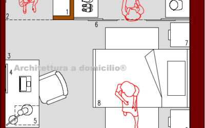 Camera Singola con Cabina Armadio | 15 mq