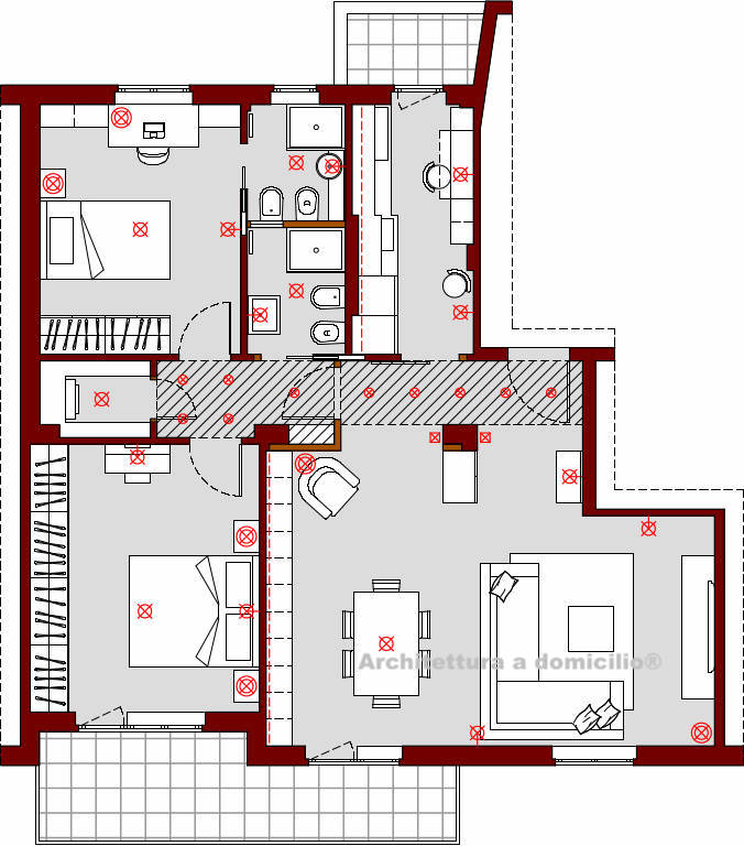 progetto-online-80-mq-appartamento-cucina-indipendente-dividere-bagno-in-due-planimetria-schema-punti-luce