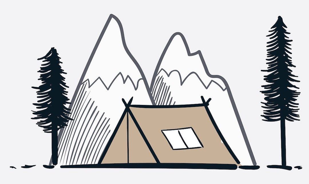una tenda in montagna
