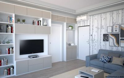 Parete attrezzata con Libreria | Progetto