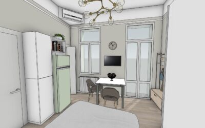 Monolocale Studenti con Letto a Scomparsa | Progetto