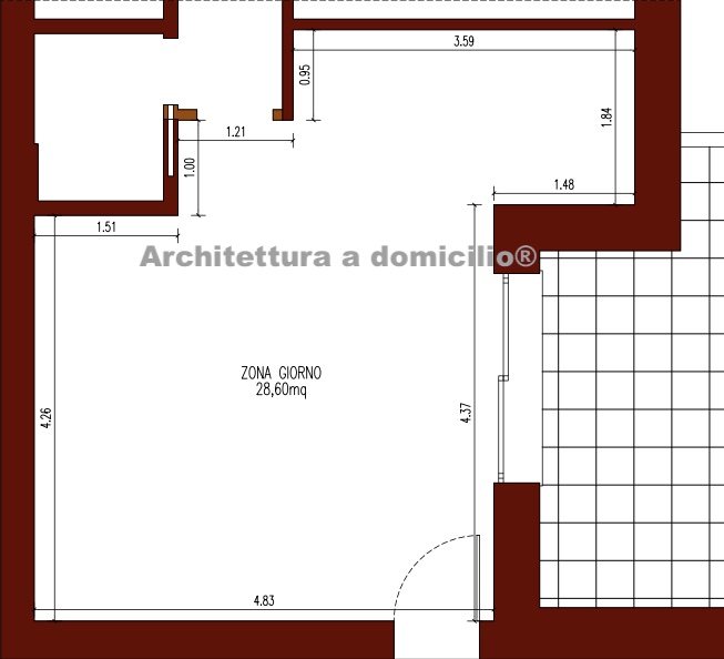 progetto-online-29-mq-open-space-quadrato-idee-ottimizzare-spazio-planimetria-quotata planimetria quotata